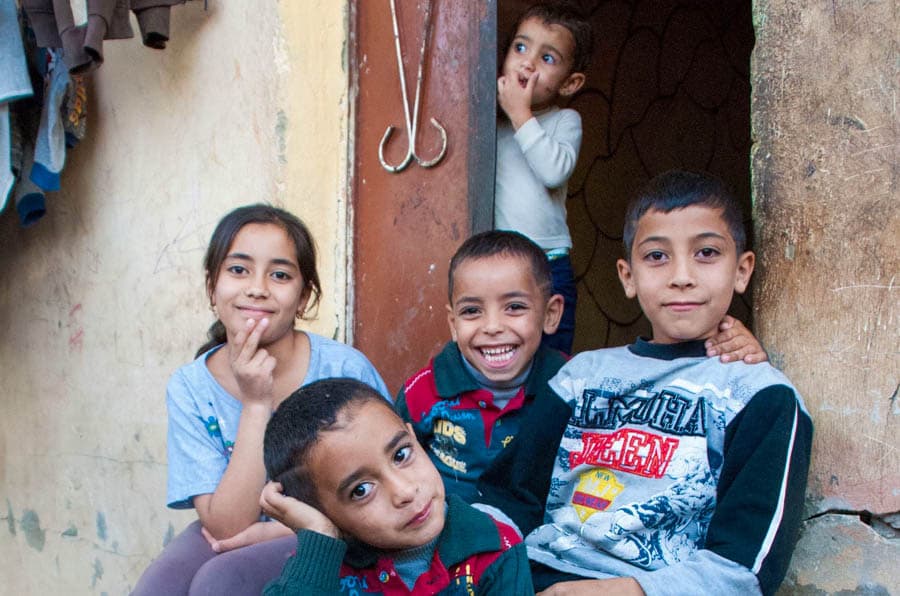 巴勒斯坦難民營裡的兒童